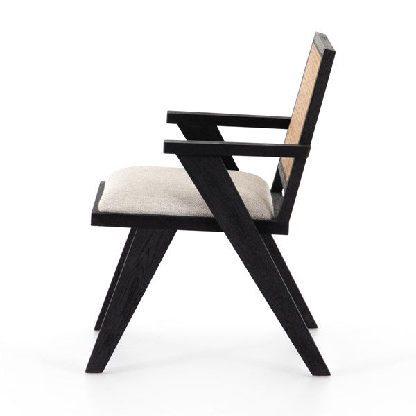Flora Dining Chair Drifted Matte Black - Be Bold Furniture