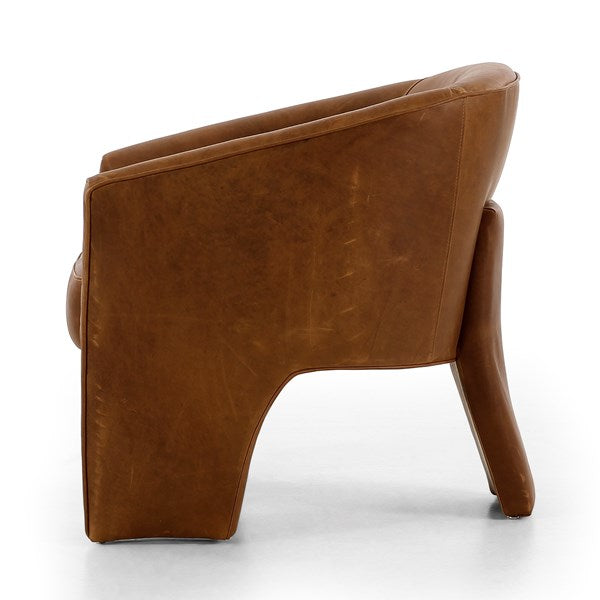 Fae Chair Leather Heirloom Sienna - Be Bold Furniture