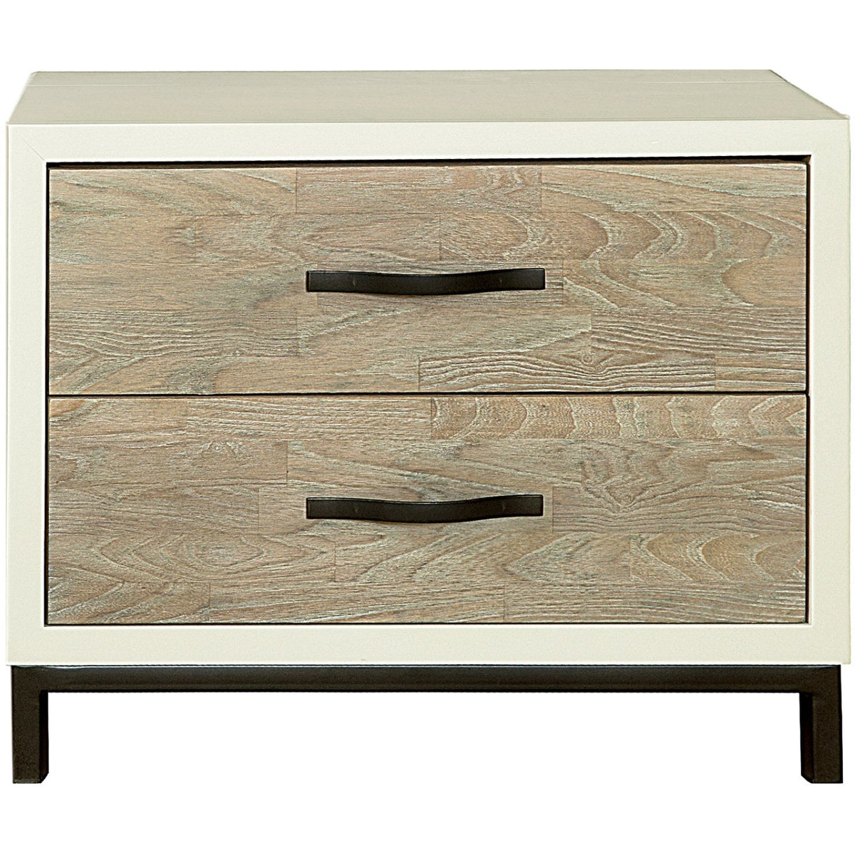 Spencer Nightstand Gray and Parchment - Be Bold Furniture