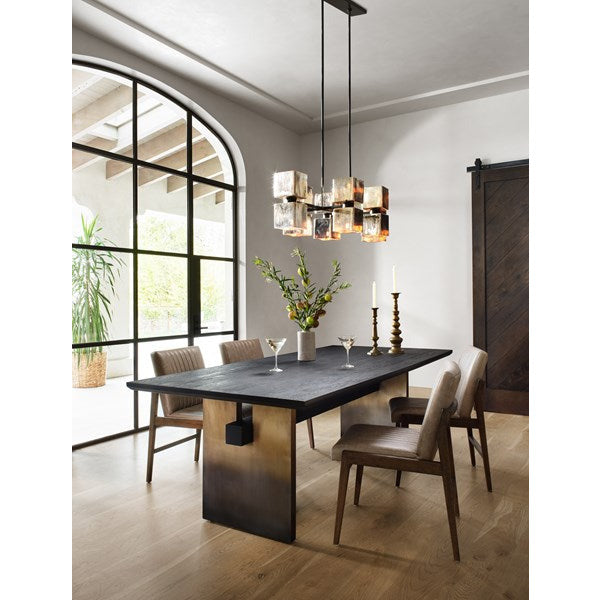 Brennan Dining Table Worn Black - Be Bold Furniture