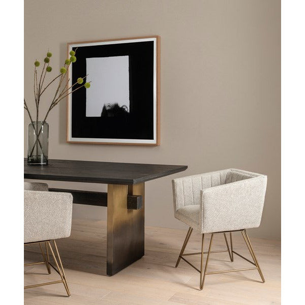 Brennan Dining Table Worn Black - Be Bold Furniture