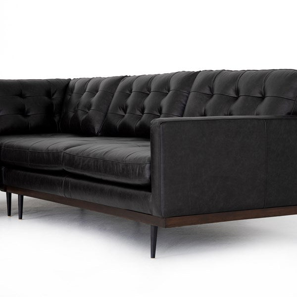 Lexi 3-Piece Sectional Sonoma Black - Be Bold Furniture