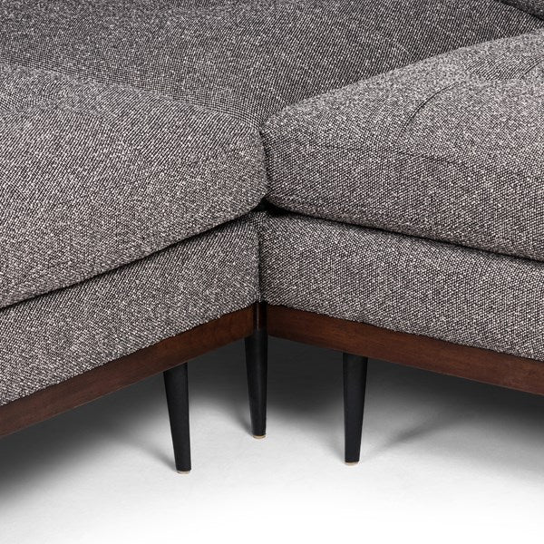 Lexi 3pc Sectional Capri Ebony - Be Bold Furniture