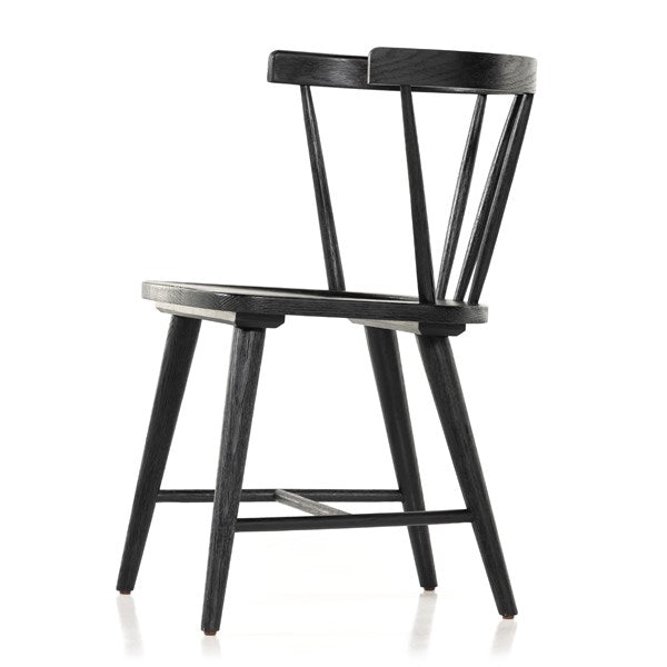 Naples Dining Chair Black Oak - Be Bold Furniture