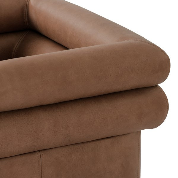 Evie Swivel Chair Palermo Cognac - Be Bold Furniture