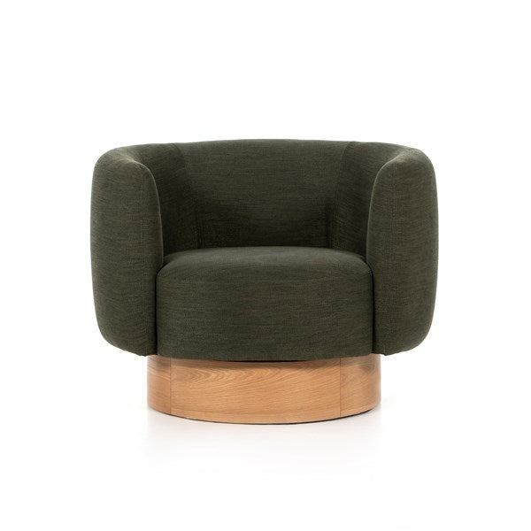Calista Swivel Chair-Atlantis Moss - Be Bold Furniture