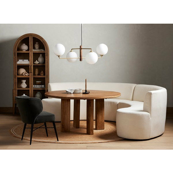 Cree Round Dining Table Light Mango - Be Bold Furniture