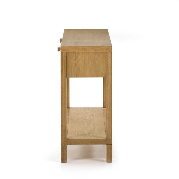 Allegra Console Table-Honey Oak Veneer - Be Bold Furniture
