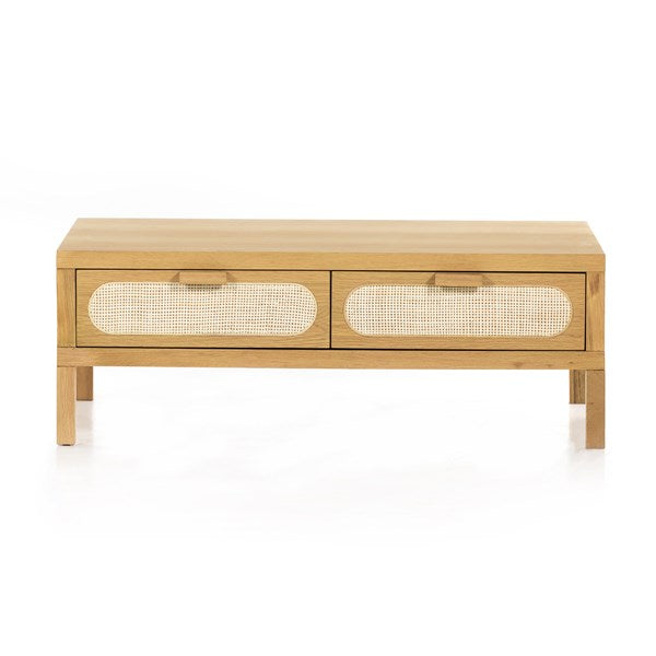 Allegra Coffee Table-Honey Oak Veneer - Be Bold Furniture