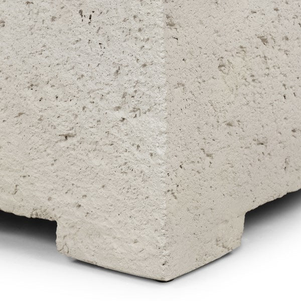 Otero Outdoor Small Coffee Table-White - Be Bold Furniture