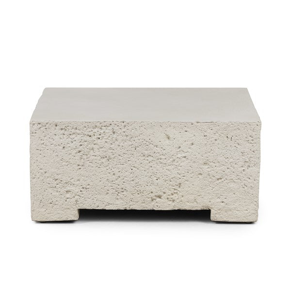 Otero Outdoor Small Coffee Table-White - Be Bold Furniture
