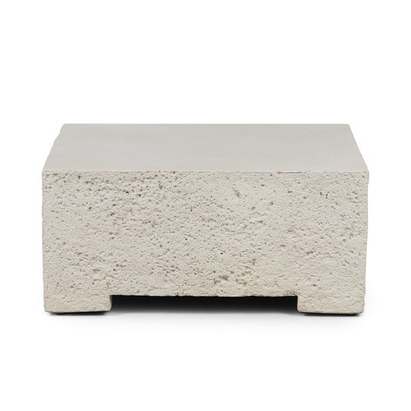 Otero Outdoor Small Coffee Table-White - Be Bold Furniture