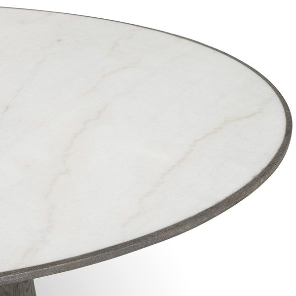 Skye Round Dining Table White Marble - Be Bold Furniture