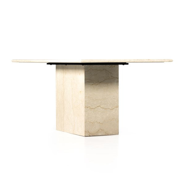 Arum Dining Table-Cream Marble - Be Bold Furniture