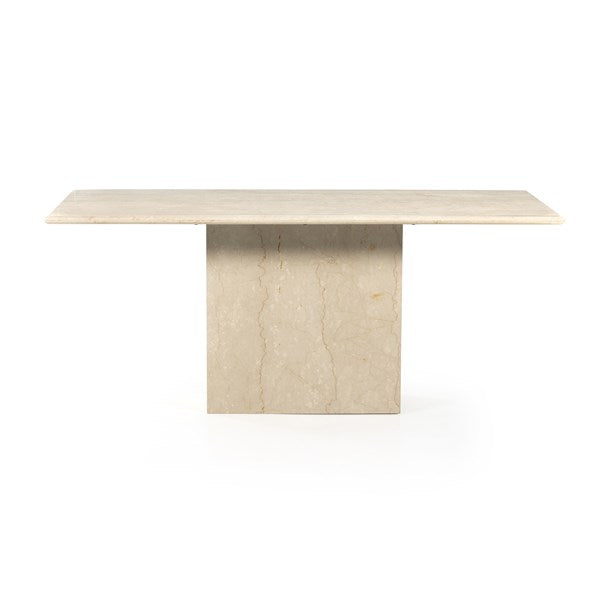 Arum Dining Table-Cream Marble - Be Bold Furniture