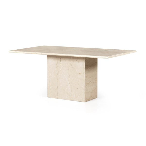 Arum Dining Table-Cream Marble - Be Bold Furniture
