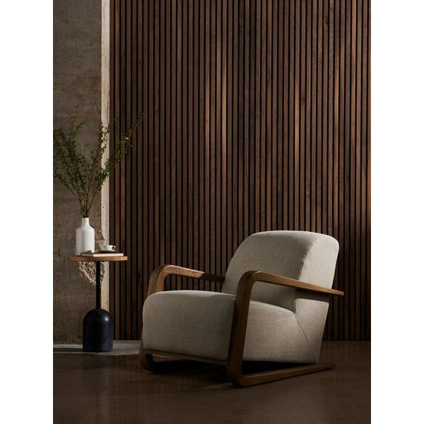 Rhimes Chair Stonewash Print Ecru - Be Bold Furniture