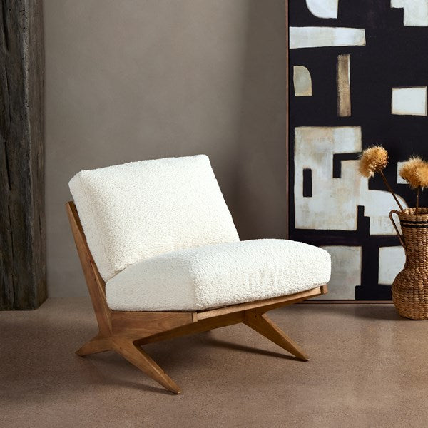 Bastian Chair Sheepskin Natural - Be Bold Furniture