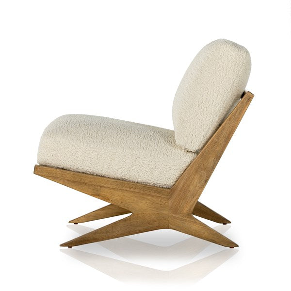Bastian Chair Sheepskin Natural - Be Bold Furniture