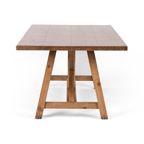Trellis 84" Dining Table-Waxed Pine - Be Bold Furniture