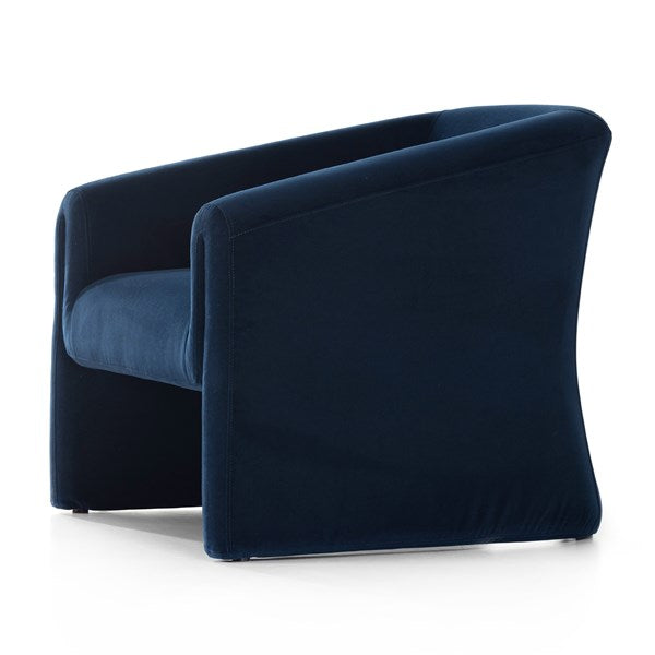Elmore Chair Modern Velvet Ink - Be Bold Furniture