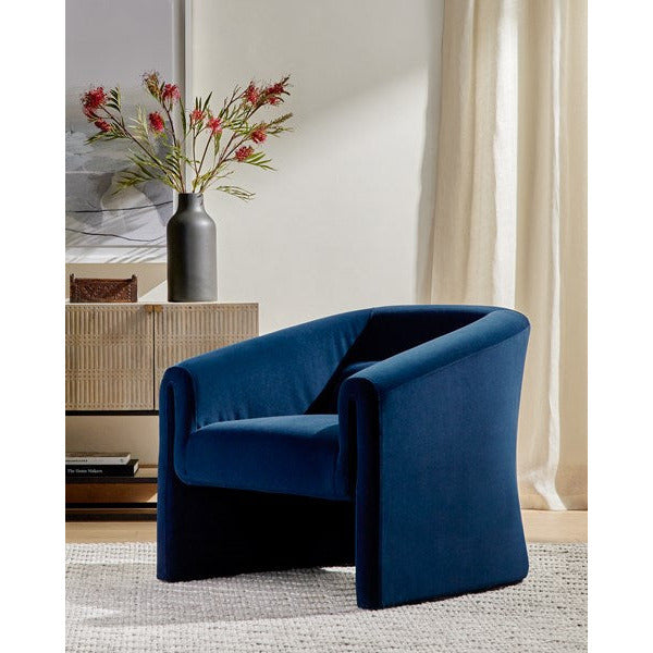 Elmore Chair Modern Velvet Ink - Be Bold Furniture