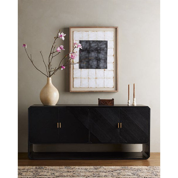 Caspian Sideboard Black Ash Veneer - Be Bold Furniture