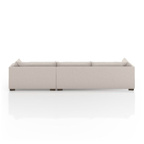 Westwood 2-Pc Sectional Right Chaise Bayside Pebble 131" - Be Bold Furniture