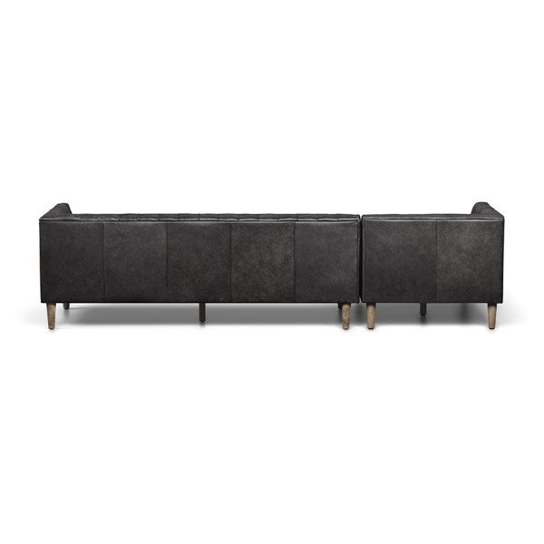 Williams 2 Pc Sectional Left Arm Facing Natural Washed Ebony - Be Bold Furniture