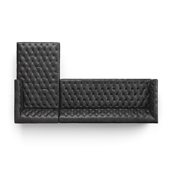 Williams 2 Pc Sectional Right Arm Facing Natural Washed Ebony - Be Bold Furniture