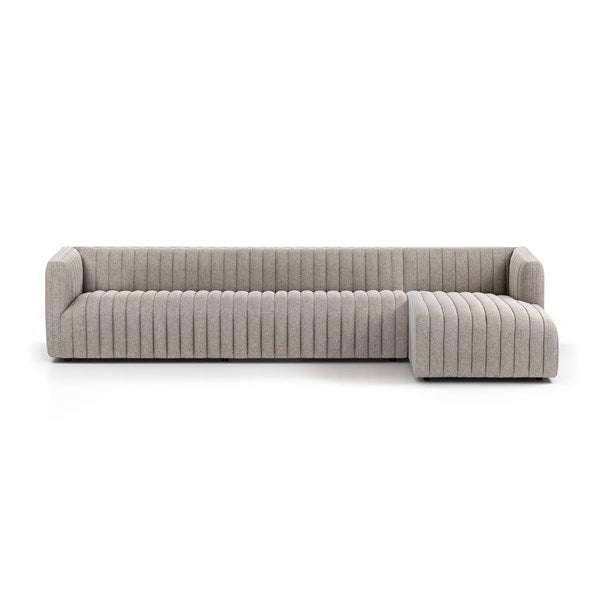 Augustine 2-Pc Sectional Right Chaise Orly Natural126" - Be Bold Furniture