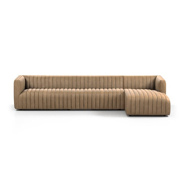 Augustine 2-Pc Sectional Right Chaise Palermo Drift 126" - Be Bold Furniture