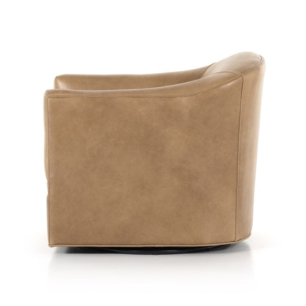 Quinton Swivel Chair Ontario Taupe - Be Bold Furniture