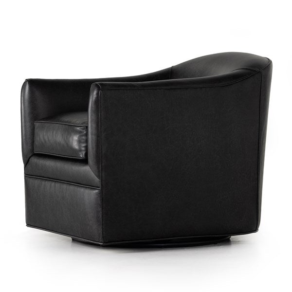 Quinton Swivel Chair Arvada Black - Be Bold Furniture