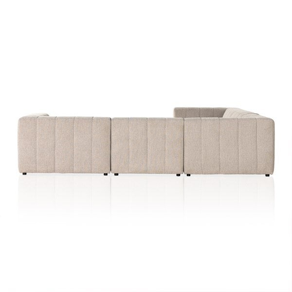 Langham Channeled 5-Pc Sectional Napa Sandstone
