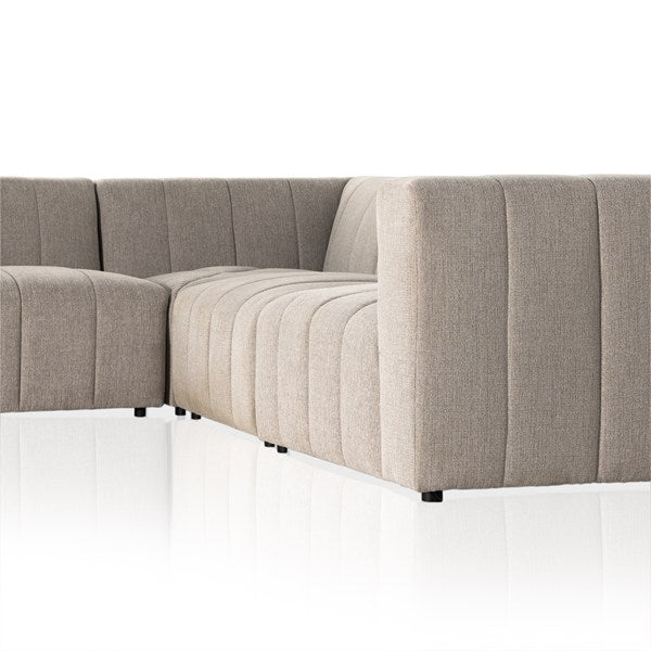 Langham Channeled 5-Pc Sectional Napa Sandstone