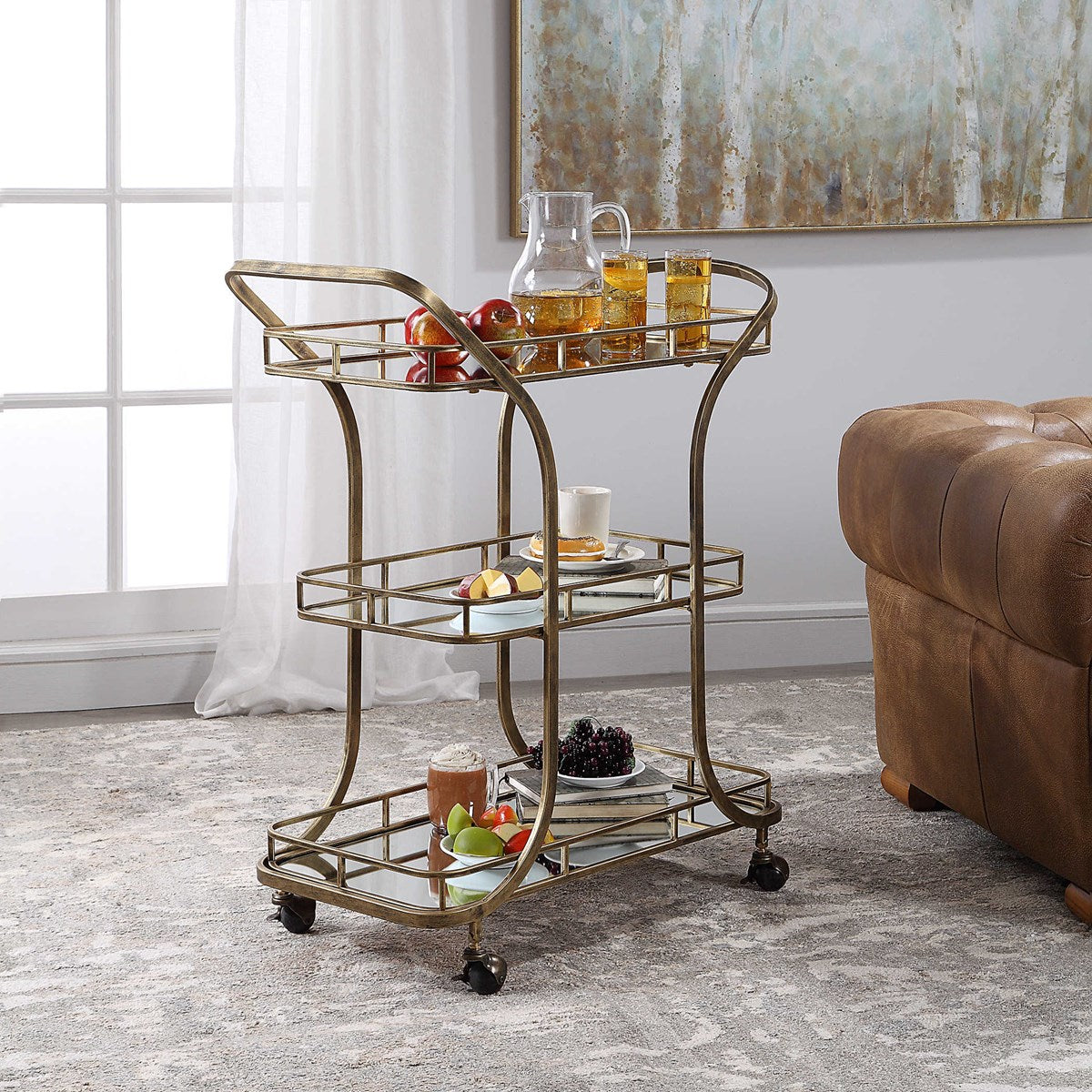 Stassi Serving Cart - Be Bold Furniture