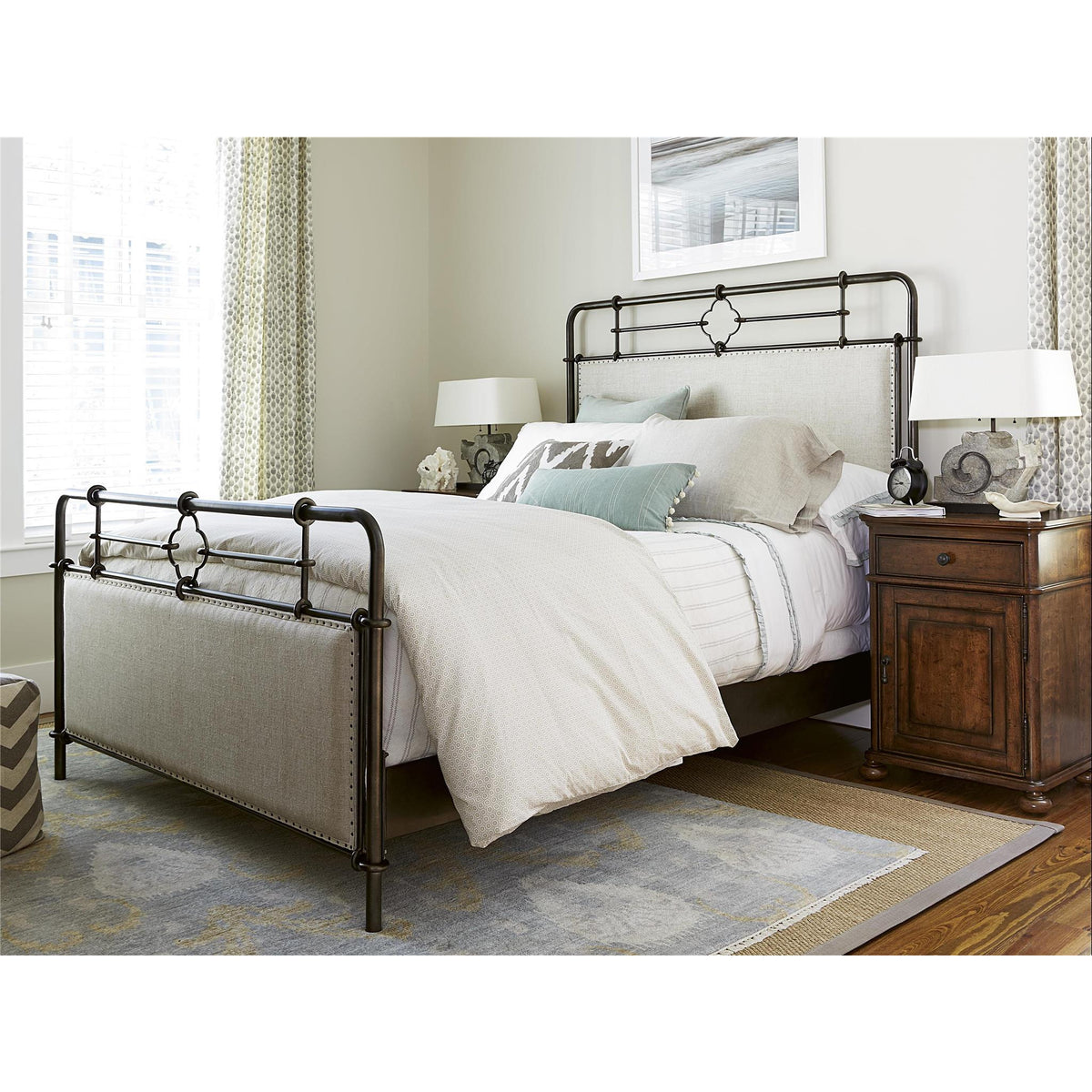 Upholstered Metal Bed - Be Bold Furniture