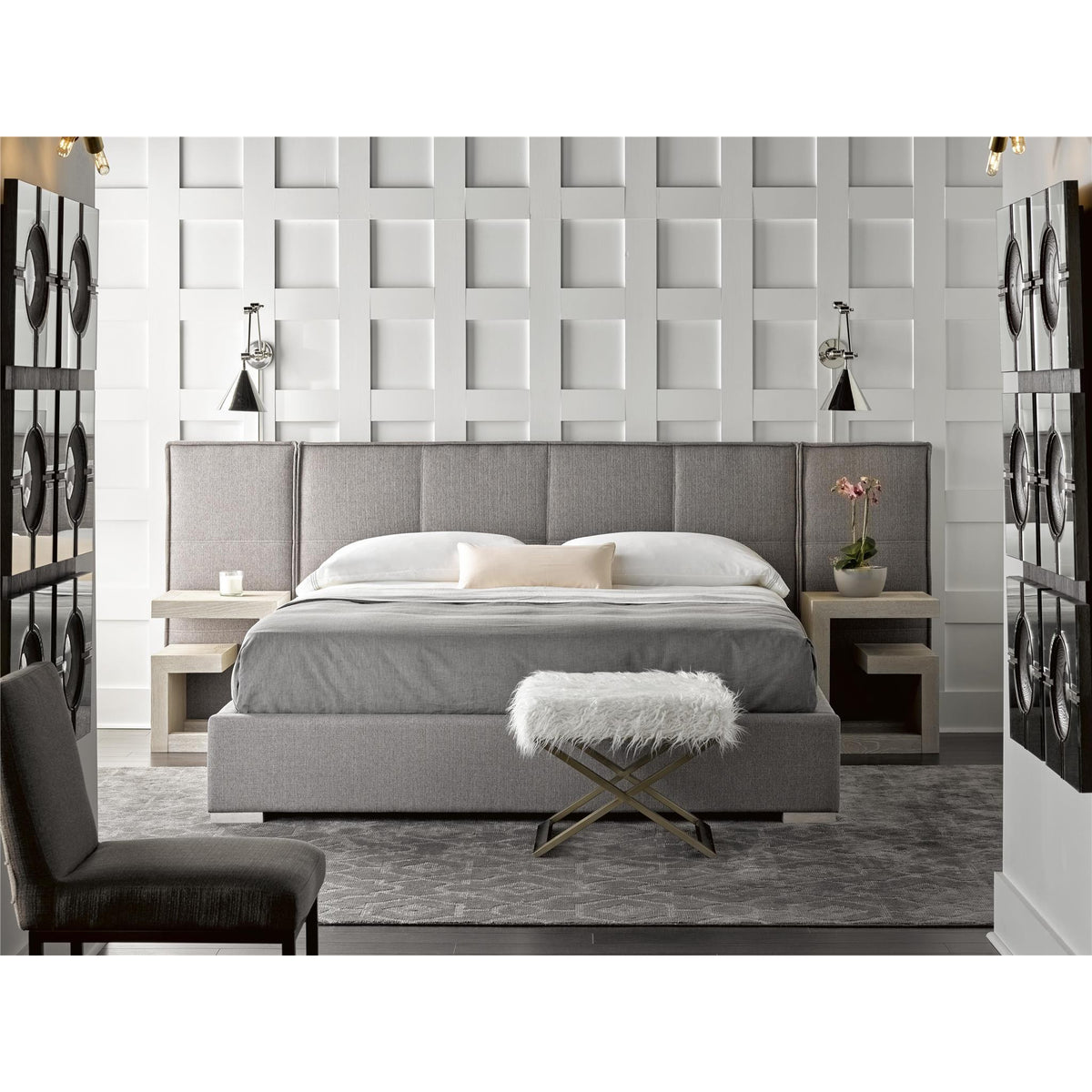 Connery King Bed With Wings - Be Bold Furniture