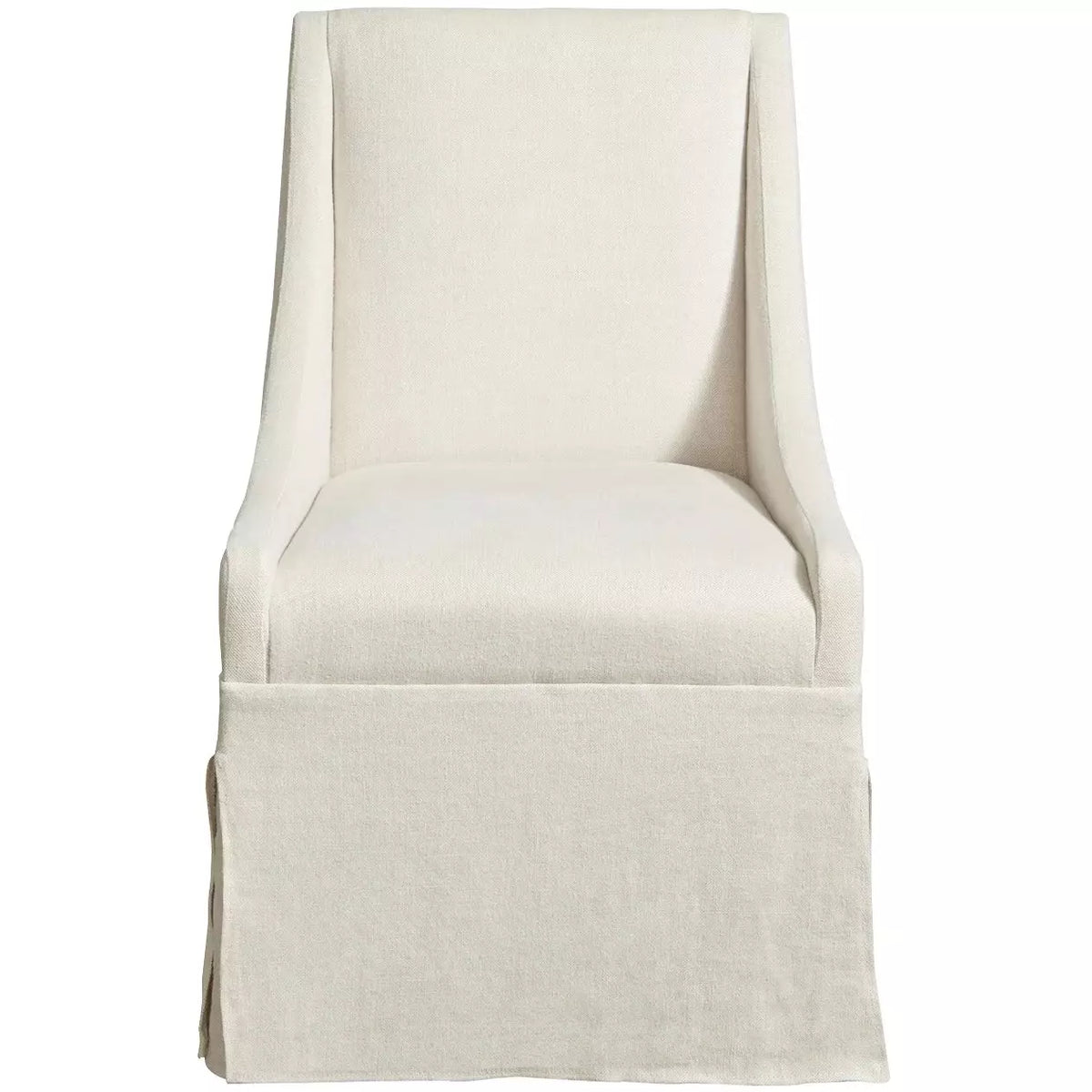 Townsend Castered Dining Chair White - Be Bold Furniture