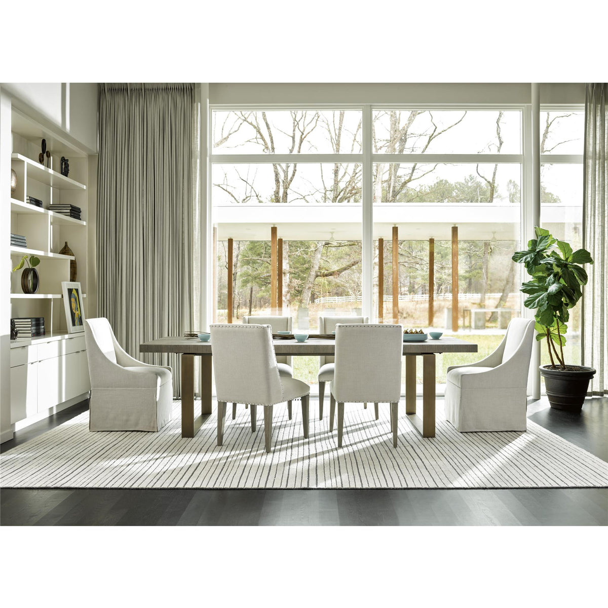Robards Rectangular Dining Table Grey - Be Bold Furniture