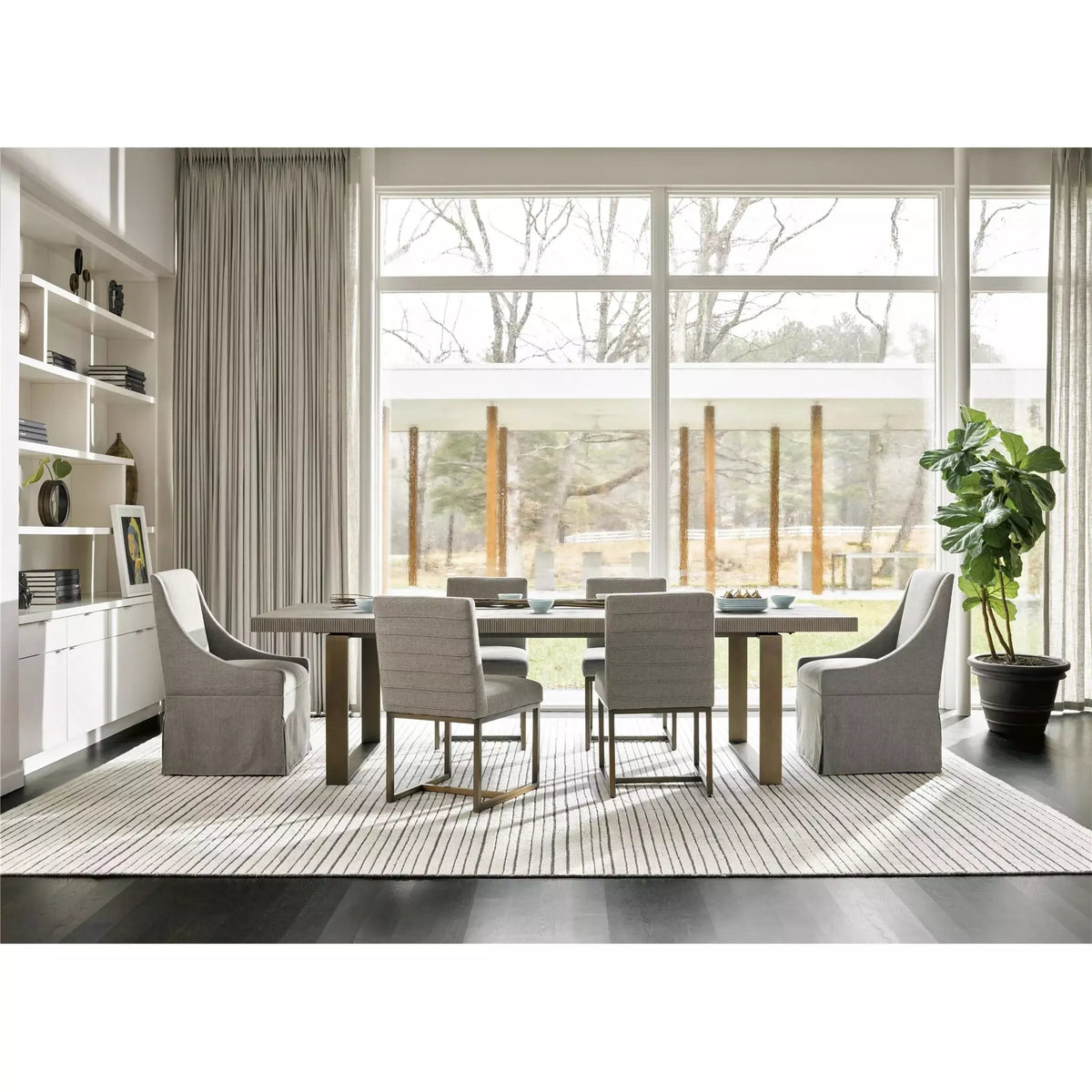 Townsend Castered Dining Chair White - Be Bold Furniture