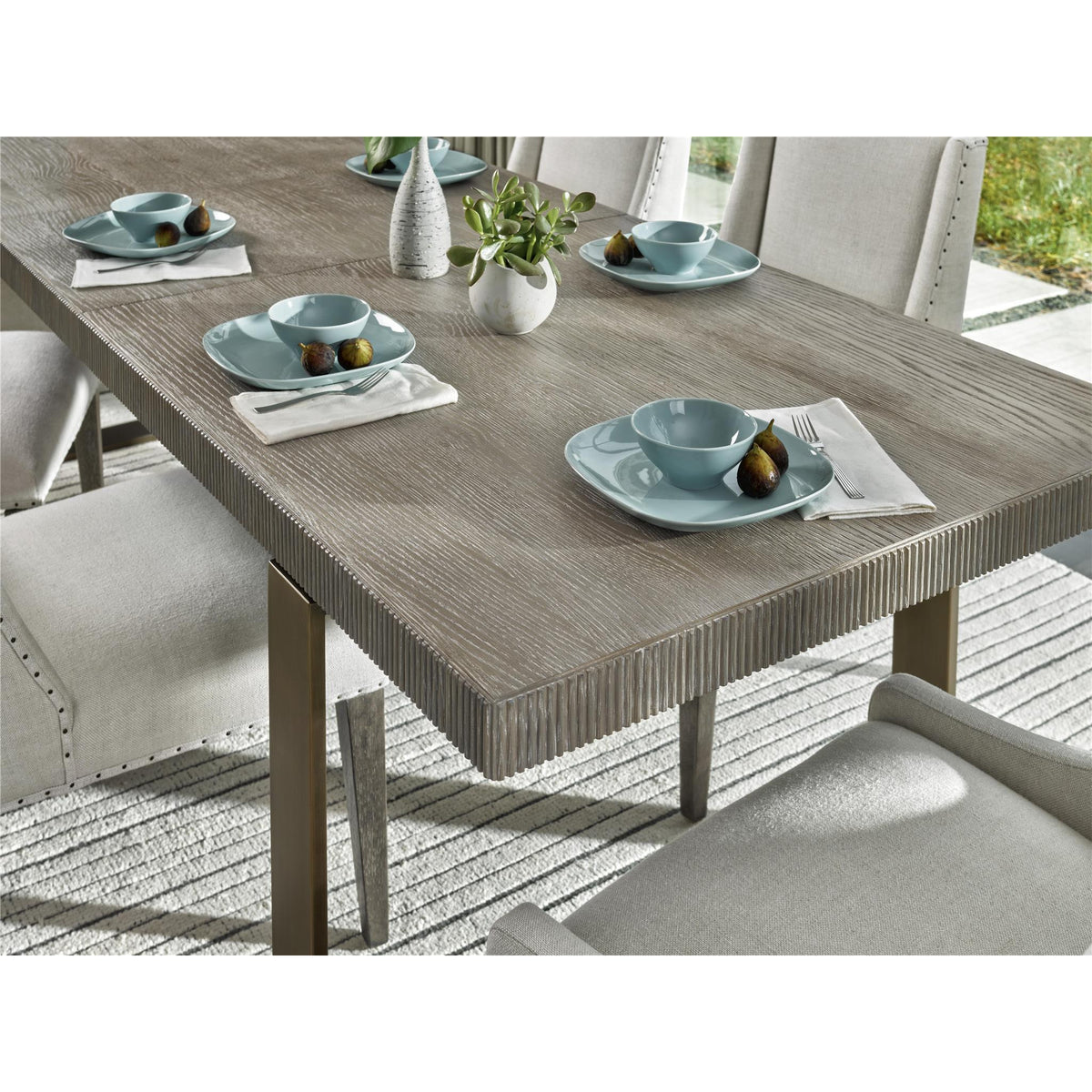 Robards Rectangular Dining Table Grey - Be Bold Furniture