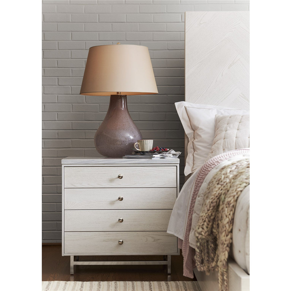 Stone Top Nightstand - Be Bold Furniture