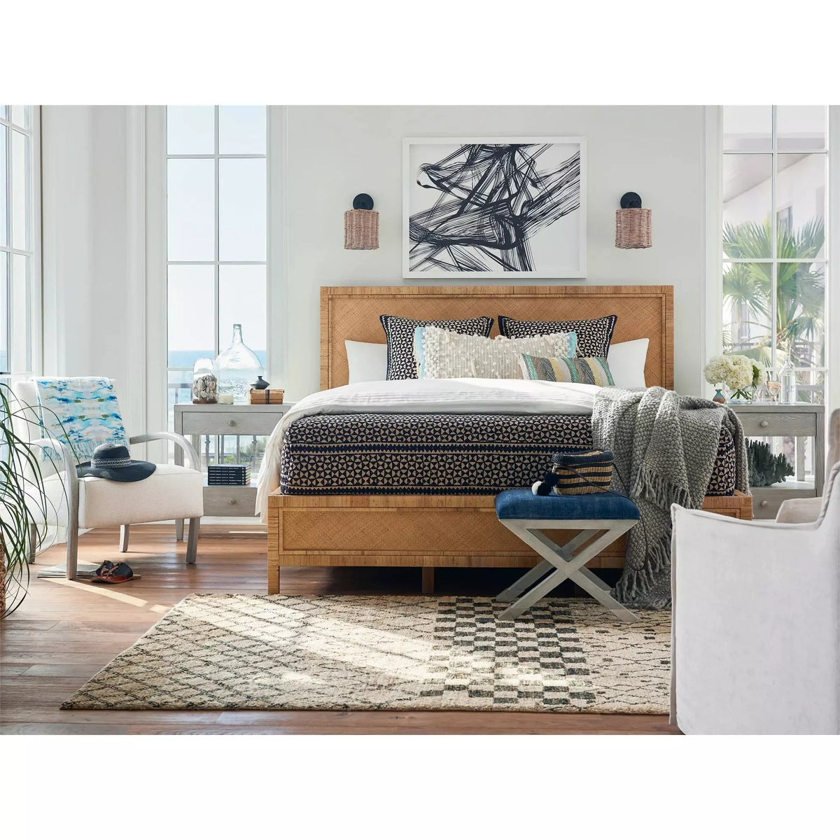 Long Key Queen Bed - Be Bold Furniture