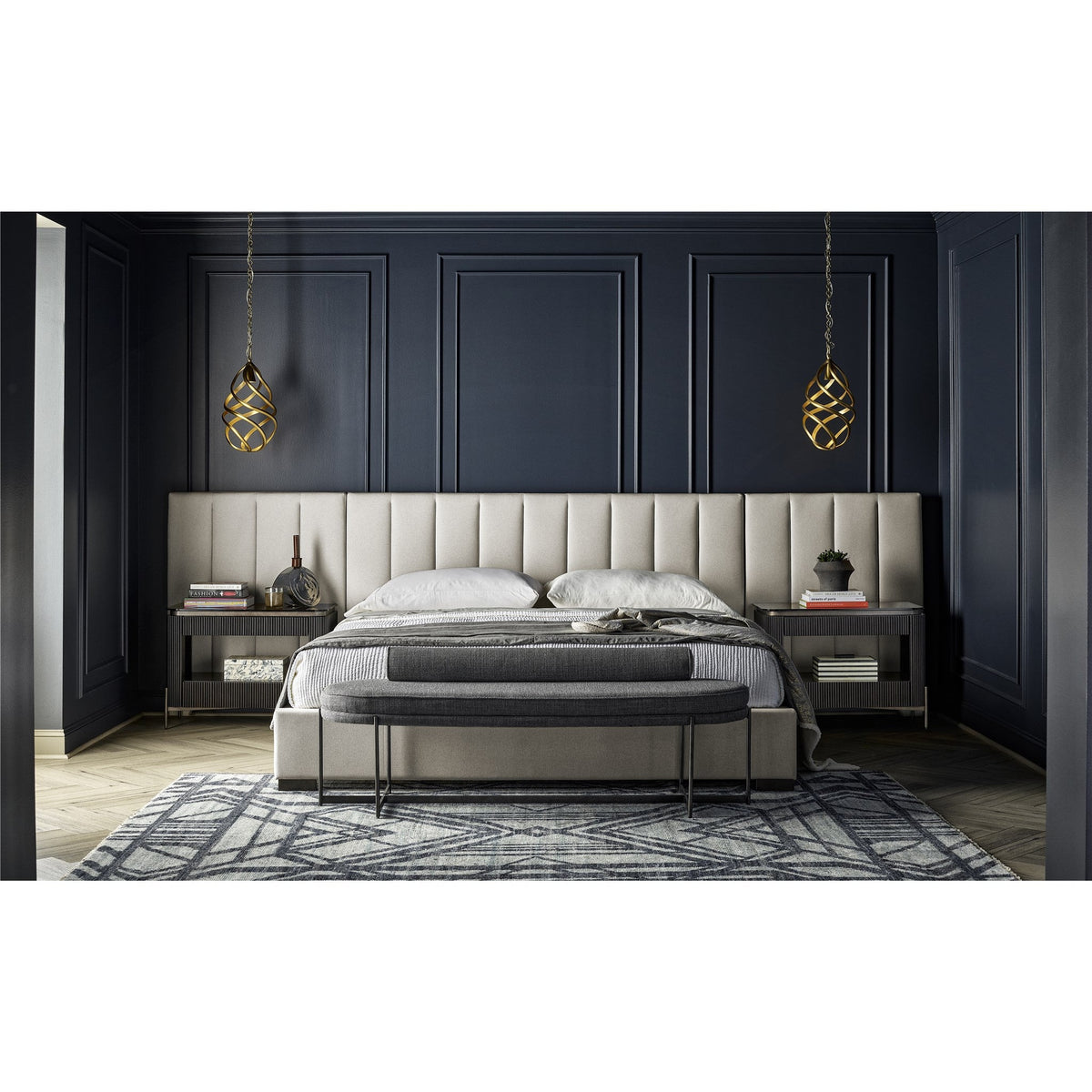 Magon King Wall Bed Grey - Be Bold Furniture