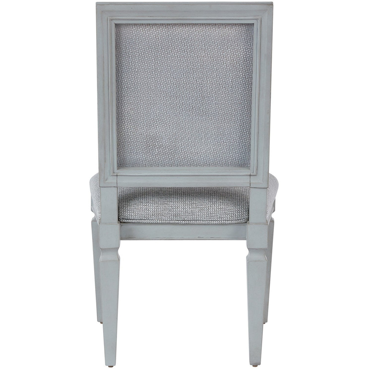 French Gray Woven Accent Side Chair - Be Bold Furniture