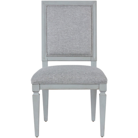 French Gray Woven Accent Side Chair - Be Bold Furniture