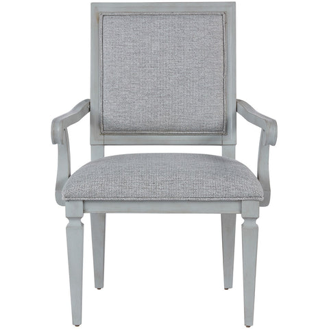 French Gray Woven Accent Arm Chair - Be Bold Furniture