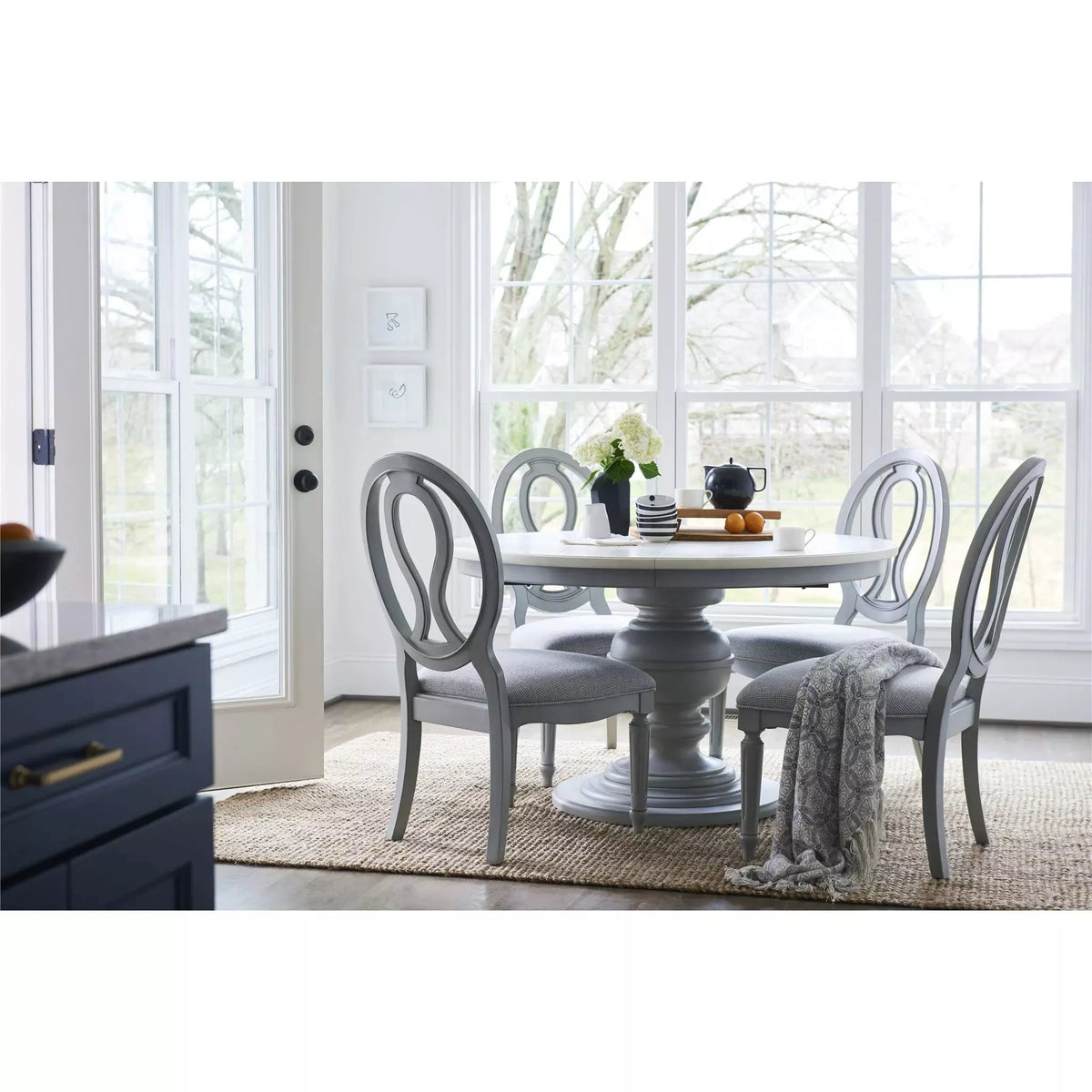 Round Dining Table Grey - Be Bold Furniture